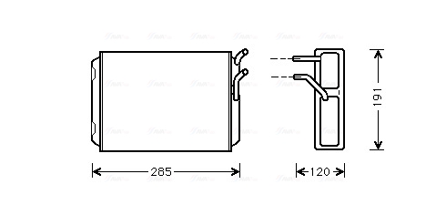 Kachelradiateur Ava Cooling VO6096