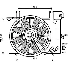 Ventilatorwiel-motorkoeling Ava Cooling VO7512