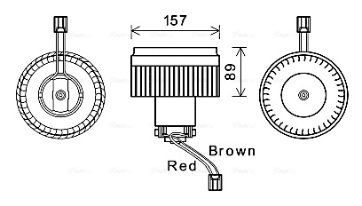 Kachelventilator Ava Cooling VO8176