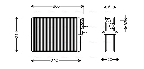 Kachelradiateur Ava Cooling VOA6110