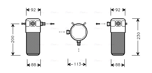 Airco droger/filter Ava Cooling VOD099