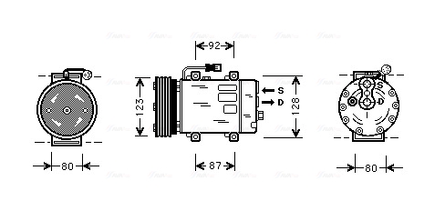 Airco compressor Ava Cooling VOK029