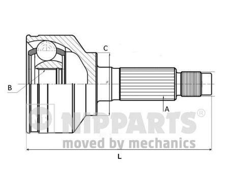 Homokineet reparatieset Nipparts J2820505