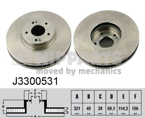 Remschijven Nipparts J3300531