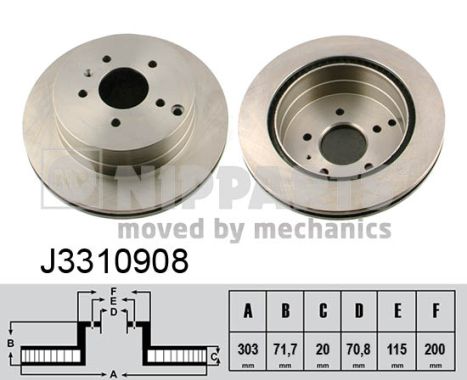 Remschijven Nipparts J3310908