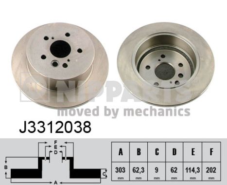 Remschijven Nipparts J3312038