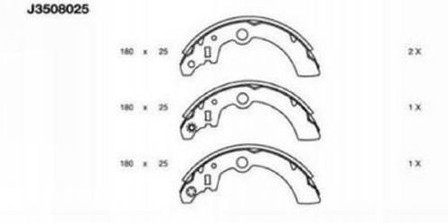 Remschoen set Nipparts J3508025