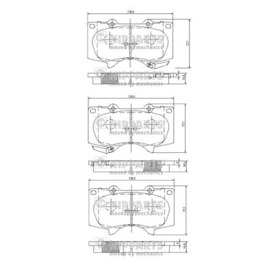 Remblokset Nipparts J3602109