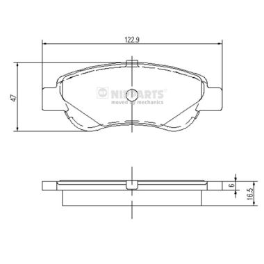 Remblokset Nipparts J3602122