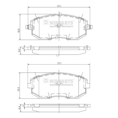 Remblokset Nipparts J3607015