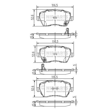 Remblokset Nipparts J3608026