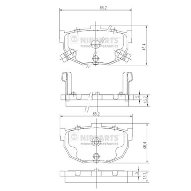 Remblokset Nipparts J3610505