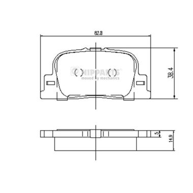 Remblokset Nipparts J3612032