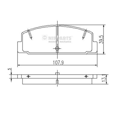 Remblokset Nipparts J3613002