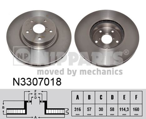 Remschijven Nipparts N3307018