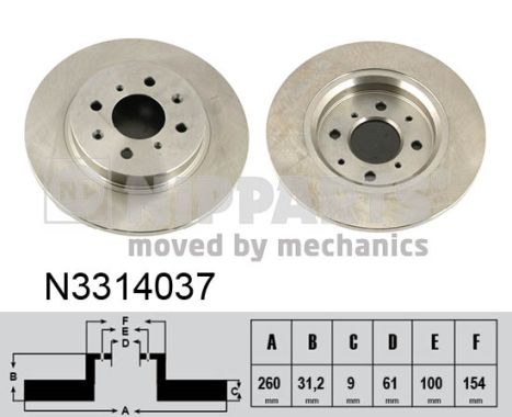 Remschijven Nipparts N3314037