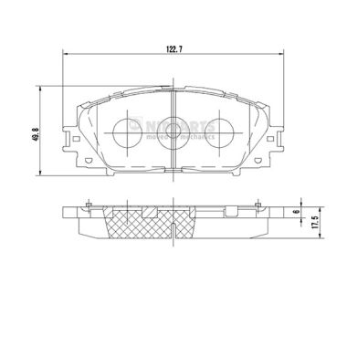 Remblokset Nipparts N3602127