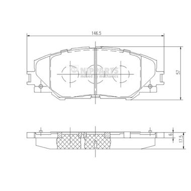 Remblokset Nipparts N3602138