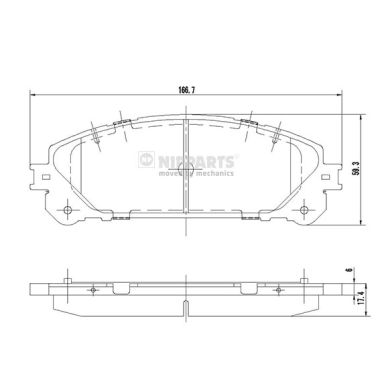 Remblokset Nipparts N3602139