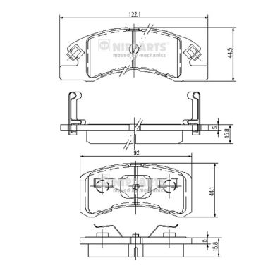 Remblokset Nipparts N3606021