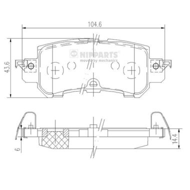 Remblokset Nipparts N3613026