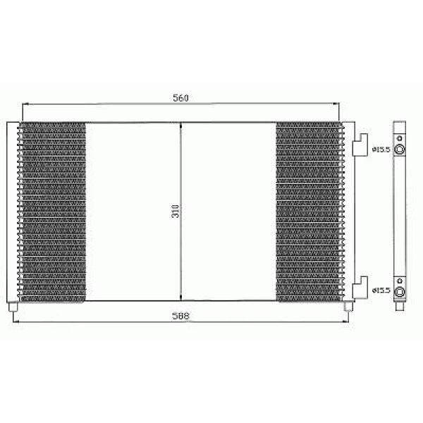 Airco condensor Diederichs 8345303