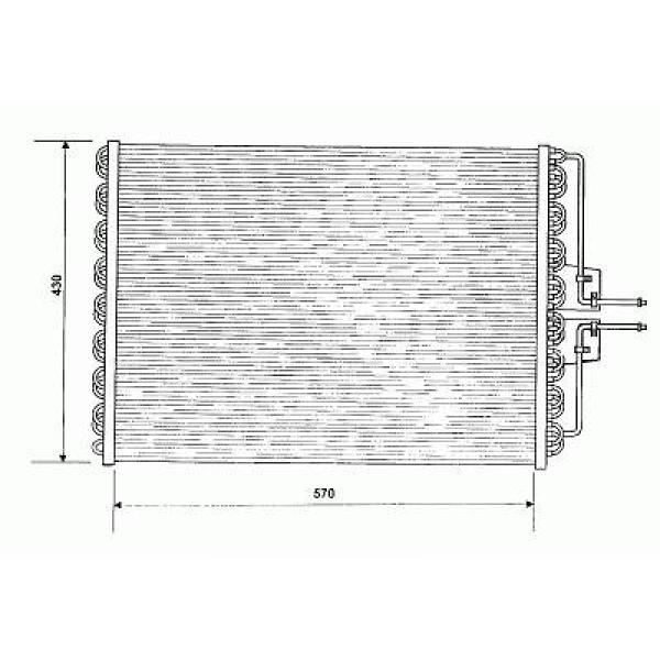 Airco condensor Diederichs 8447200