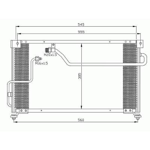 Airco condensor Diederichs 8562301