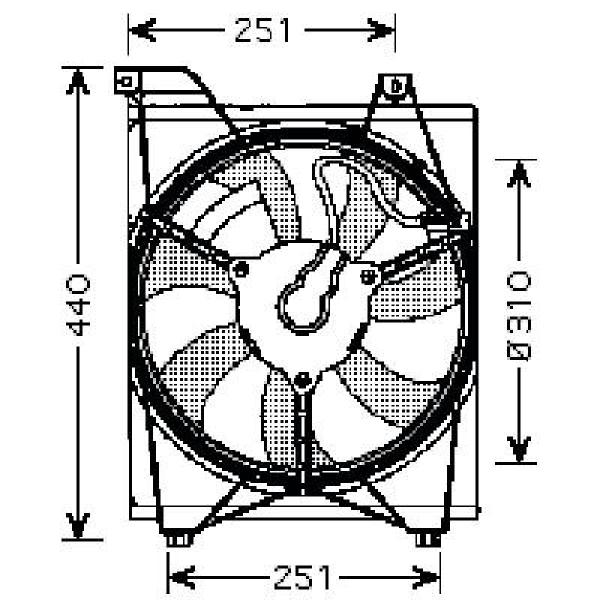 Ventilator aircocondensor Diederichs 8654109