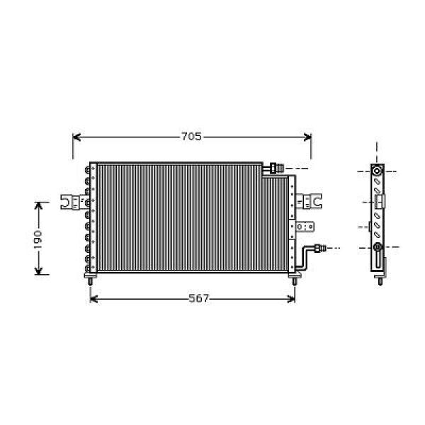 Airco condensor Diederichs 8683900