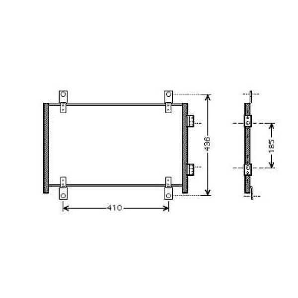 Airco condensor Diederichs DCC1157