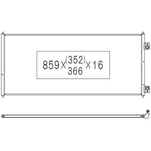 Airco condensor Diederichs DCC1167