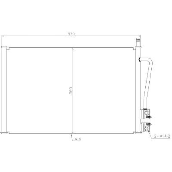 Airco condensor Diederichs DCC1170