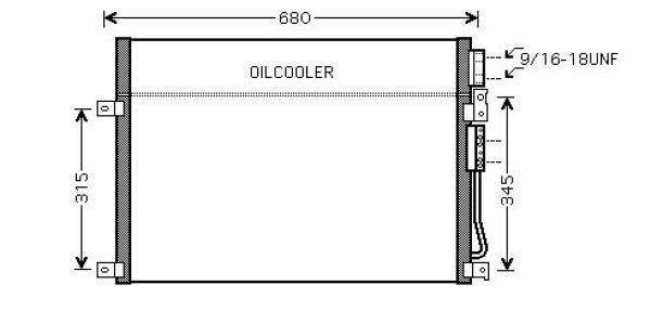 Airco condensor Diederichs DCC1191