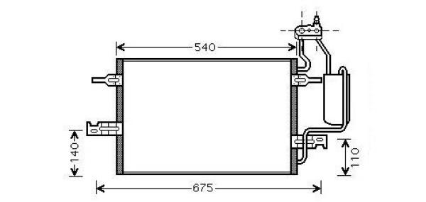 Airco condensor Diederichs DCC1300