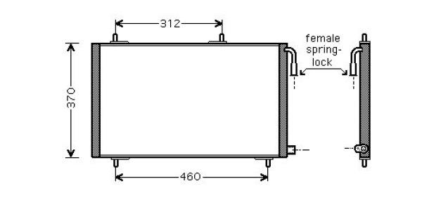 Airco condensor Diederichs DCC1314