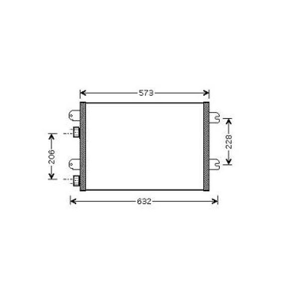 Airco condensor Diederichs DCC1344