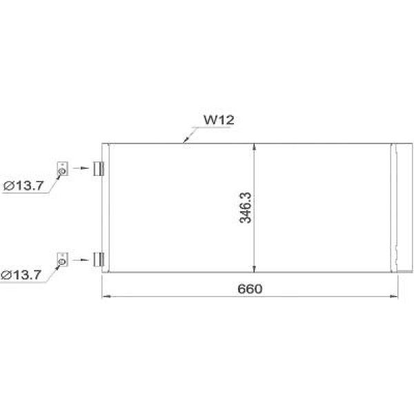 Airco condensor Diederichs DCC1575