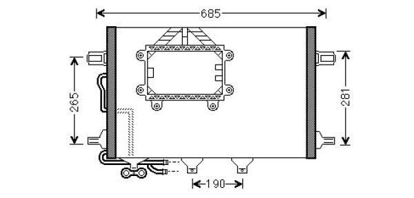 Airco condensor Diederichs DCC1697