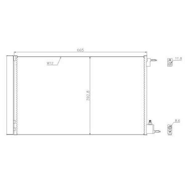 Airco condensor Diederichs DCC1736