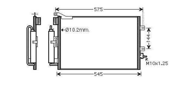 Airco condensor Diederichs DCC1765