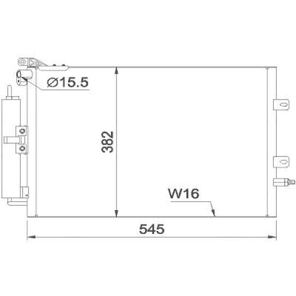 Airco condensor Diederichs DCC1766