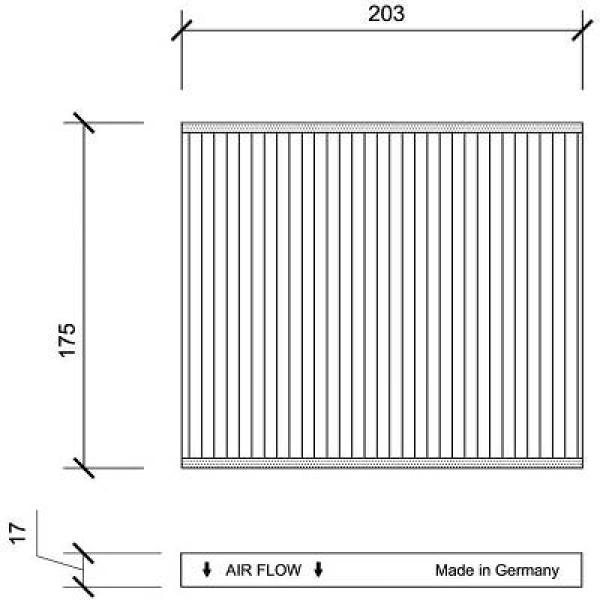 Interieurfilter Diederichs DCI0108