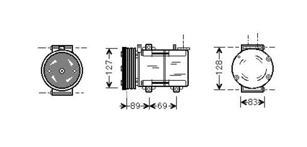 Airco compressor Diederichs DCK1255