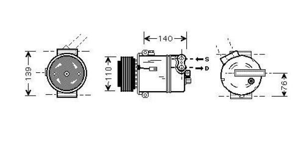 Airco compressor Diederichs DCK1416