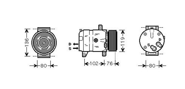 Airco compressor Diederichs DCK1462