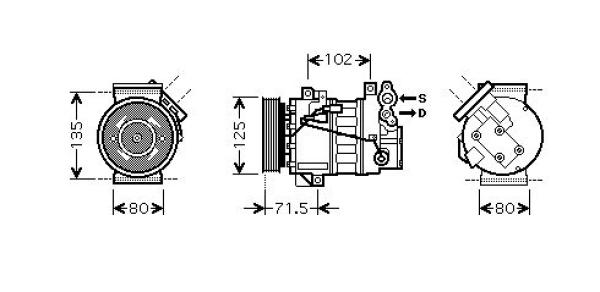 Airco compressor Diederichs DCK1494