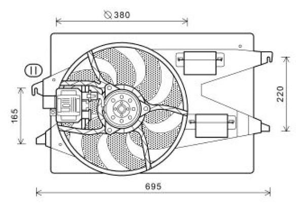 Ventilatorwiel-motorkoeling Diederichs DCL1113