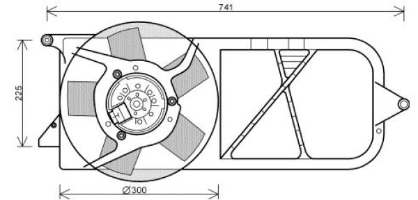 Ventilatorwiel-motorkoeling Diederichs DCL1154