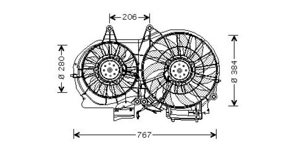 Ventilatorwiel-motorkoeling Diederichs DCL1237